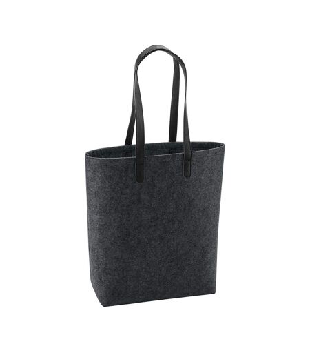 Tote Bag Premium Taille Unique Charbon Noir Chiné Bagbase