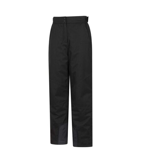 Womens/ladies Blizzard Ii Ski Trousers Jet Black Mountain Warehouse