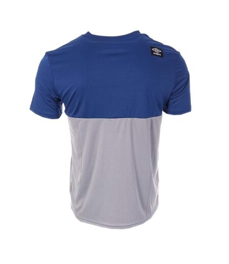 T-Shirt gris/bleu homme umbro spa net
