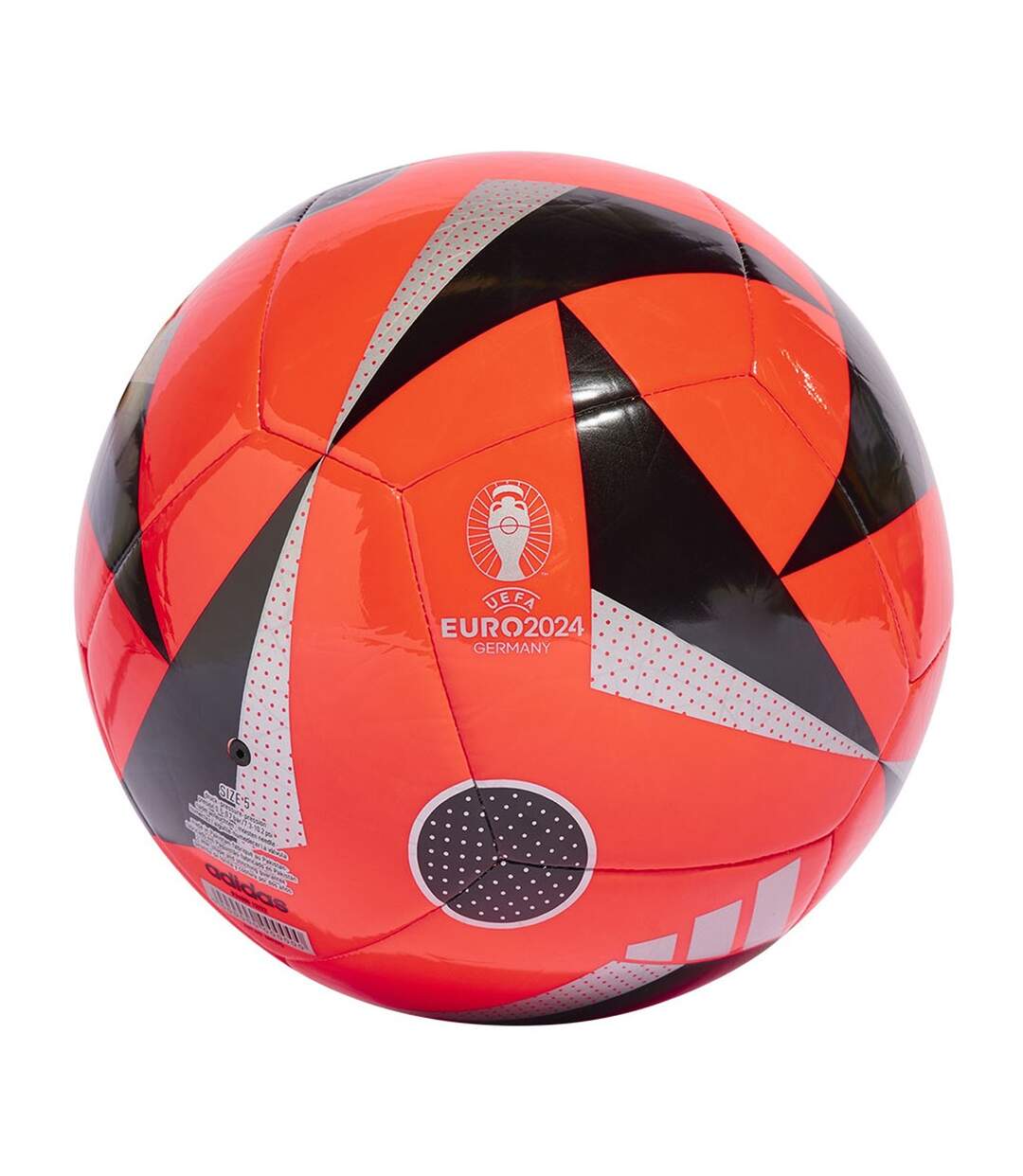 Ballon De Foot Pour Entraînement Euro24 Fussballliebe Club Taille 5 Rouge Noir Adidas-2