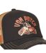 Casquette trucker avec filet effet usé avec print Crew Devil Engine Vondutch-3