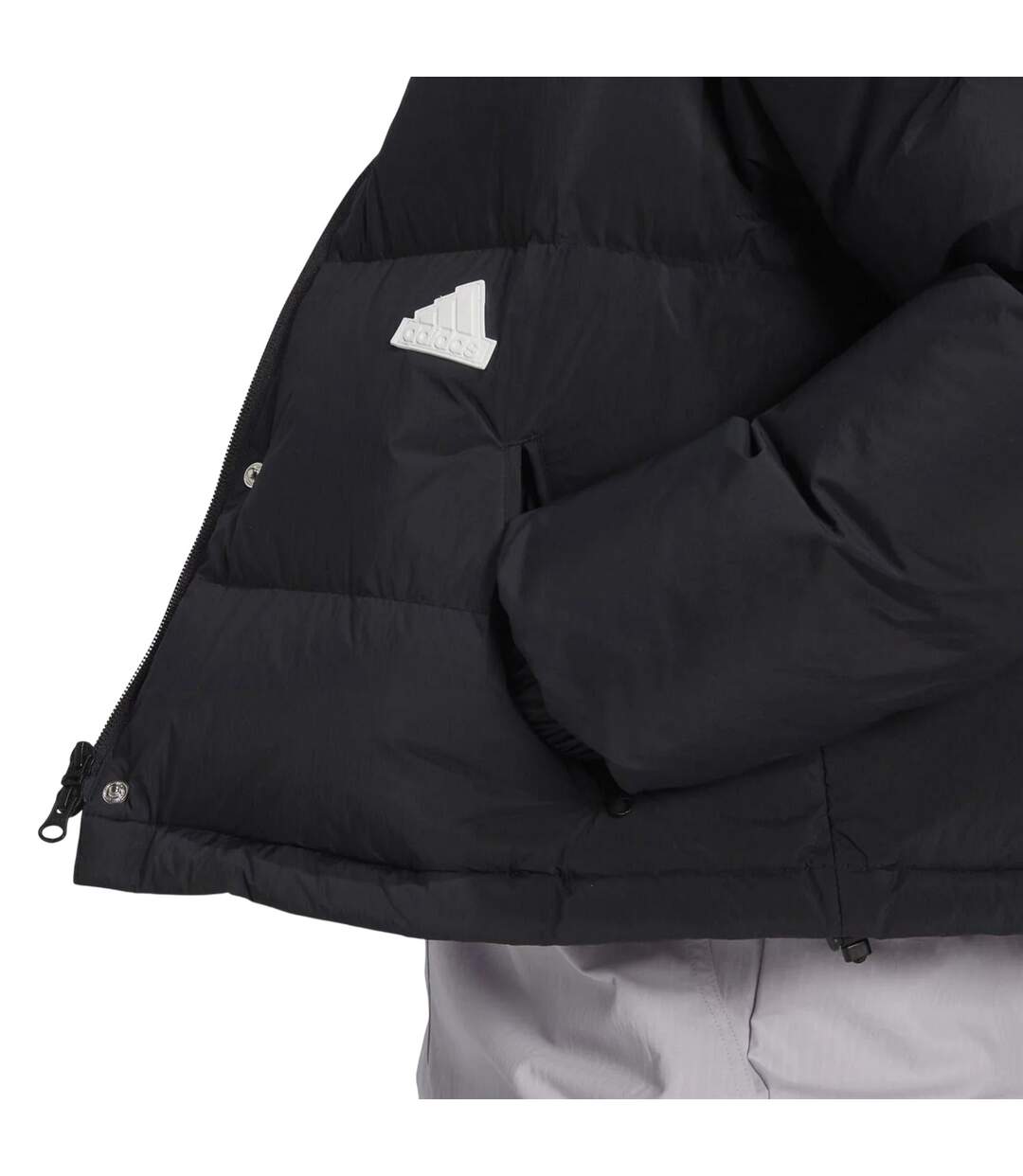 Womens/ladies High-neck Relaxed Fit Puffer Jacket Black Adidas-4