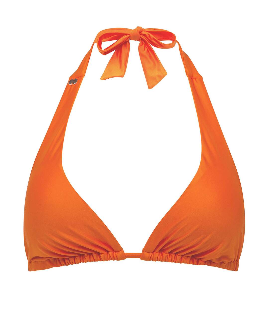 Haut de maillot de bain triangle orange Reflet-1