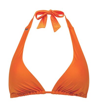 Haut de maillot de bain triangle orange Reflet