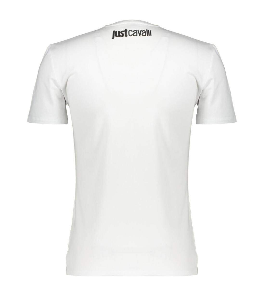 Unisex Adult Snake Logo T-shirt White Just Cavalli-2