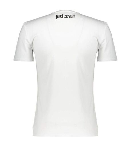 Unisex Adult Snake Logo T-shirt White Just Cavalli