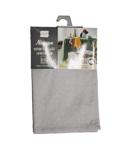 Nappe Rectangulaire Mistral 140x240cm Gris Chiné