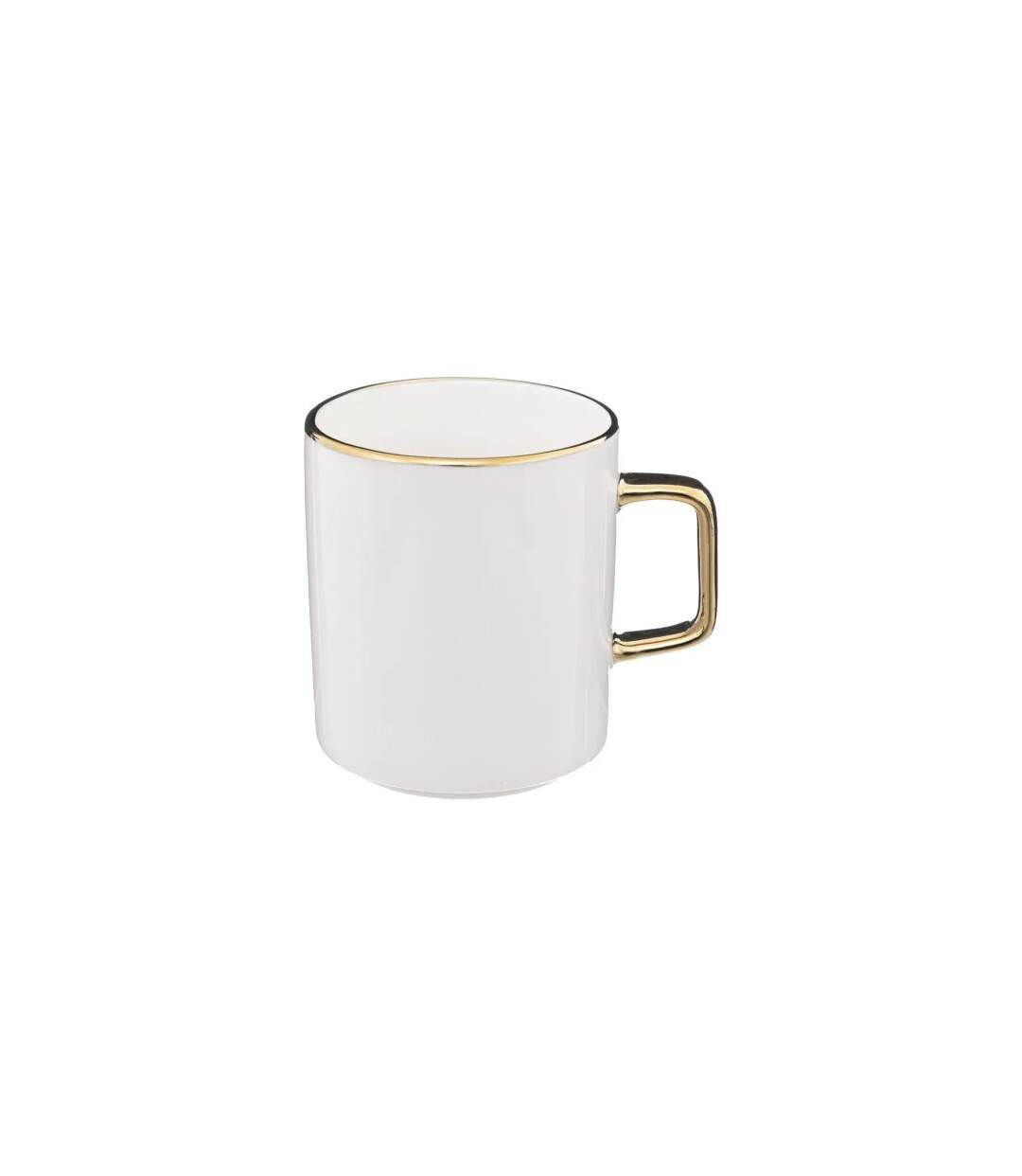Lot de 6 Mugs en Porcelaine Arya 35cl Blanc-2