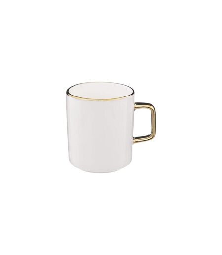 Lot de 6 Mugs en Porcelaine Arya 35cl Blanc