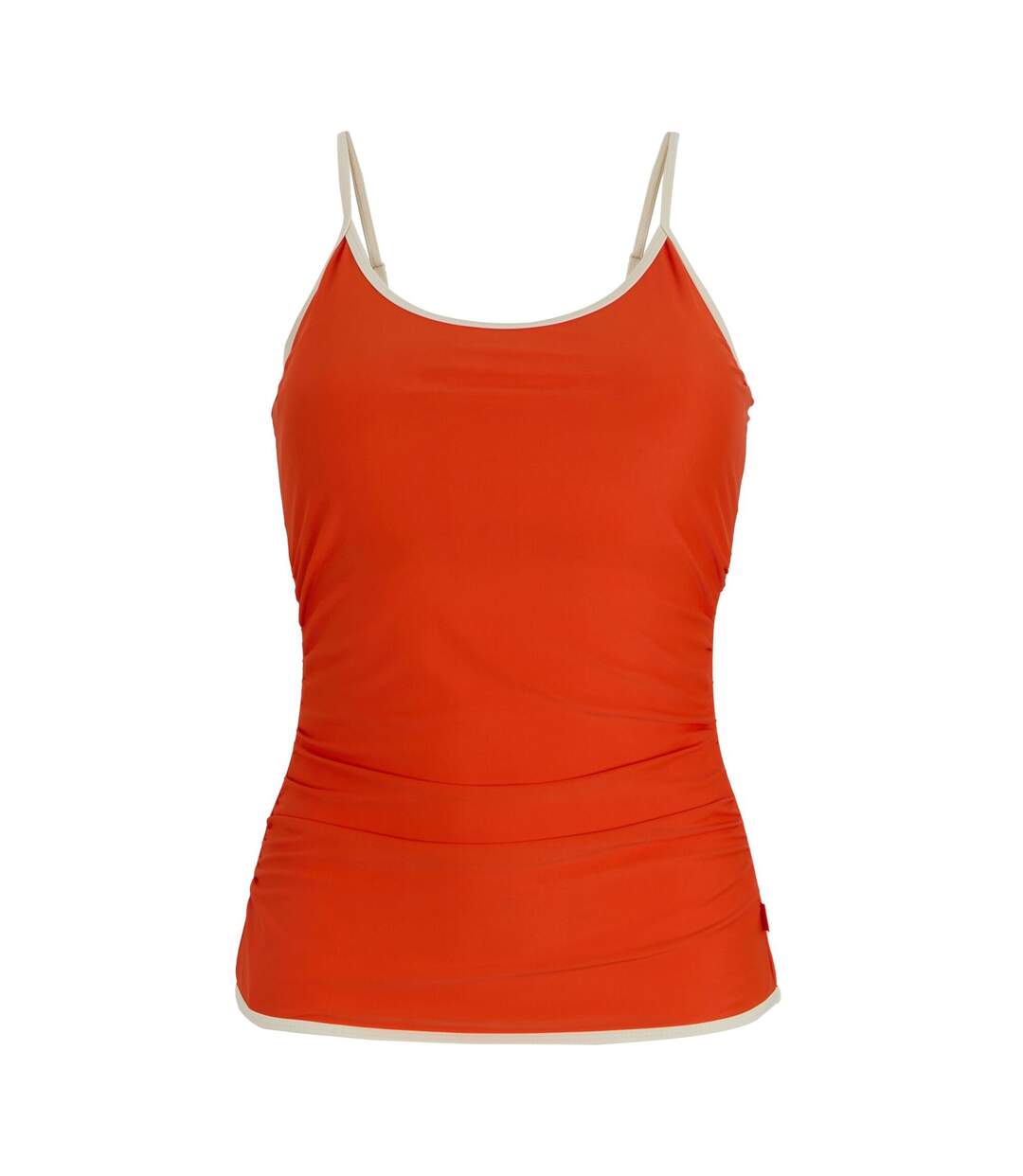 Haut De Tankini Uni À Bretelles Ajustables Kyra Femme Orange Foncé Regatta-2