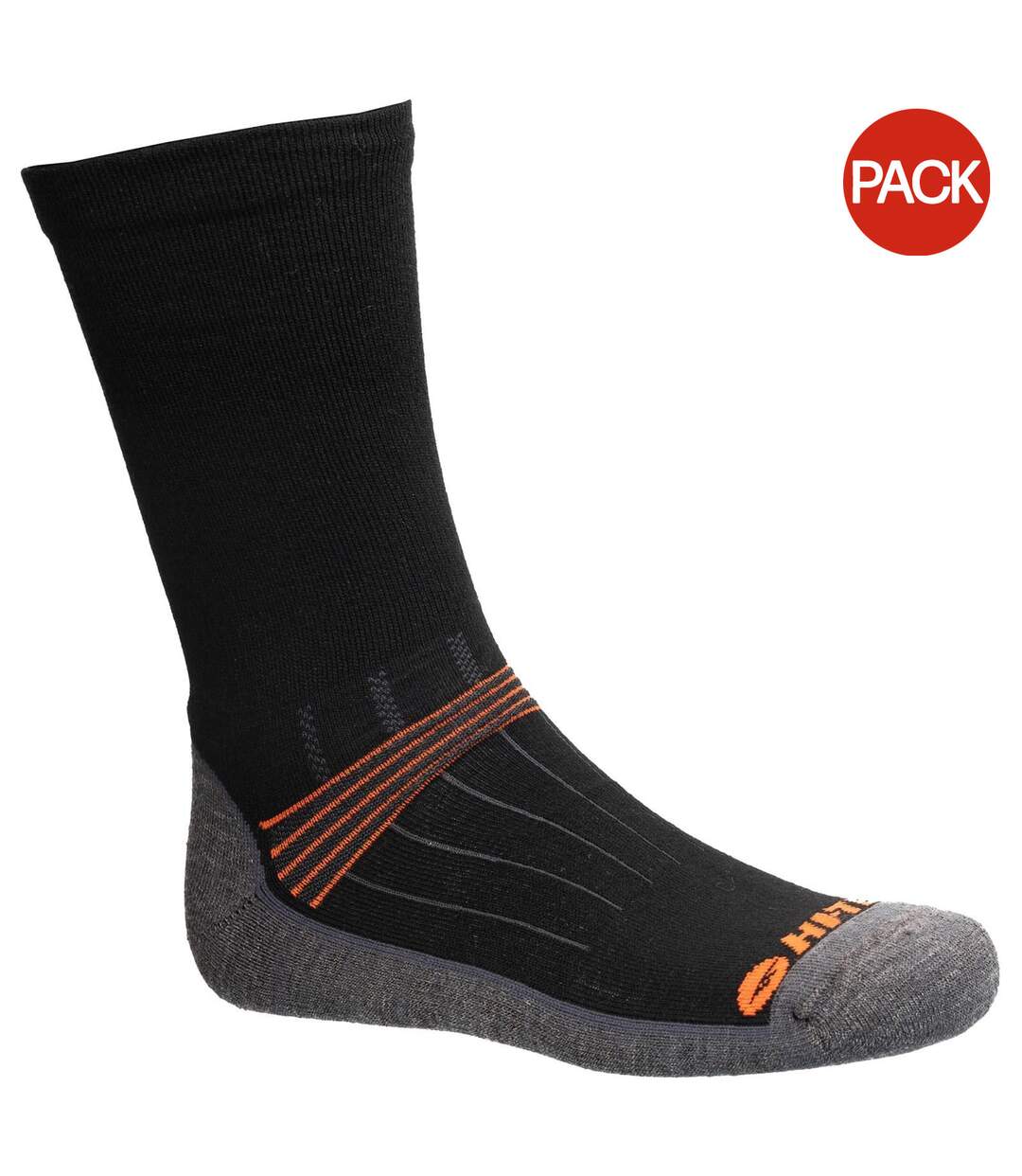 Chaussettes Altitude Trek Adulte Noir Orange Hi-Tec-1