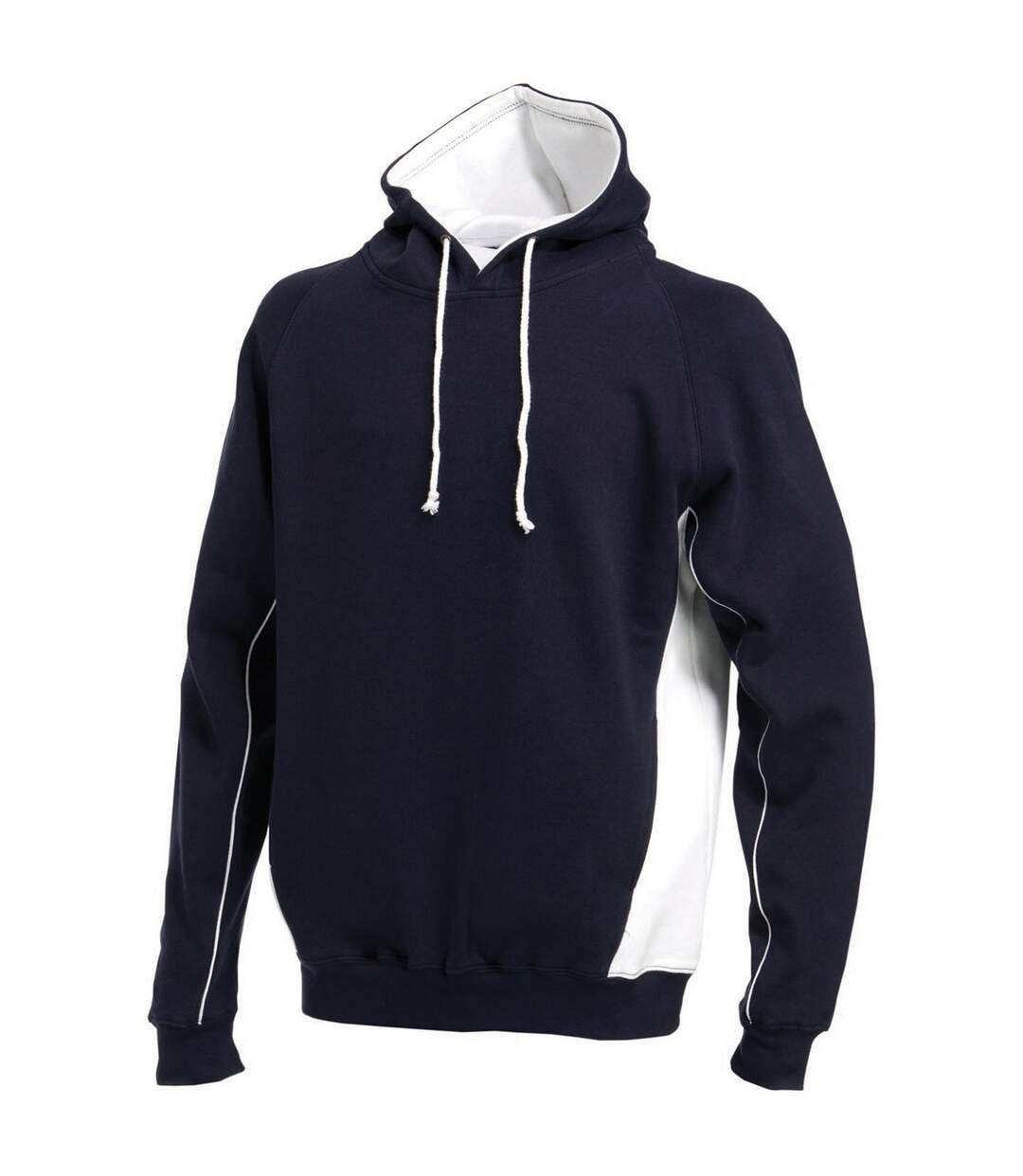 Sweat À Capuche Homme Bleu Marine Blanc Finden & Hales-1