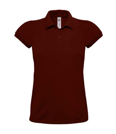 B&C Womens/Ladies Heavymill Cotton Short Sleeve Polo Shirt (Brown) - UTRW3006