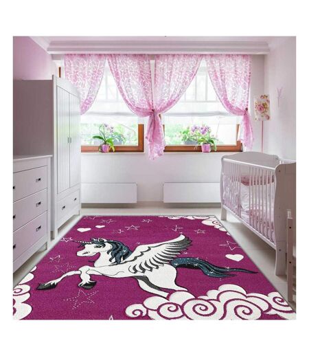 Tapis enfant tissé LICORNE A