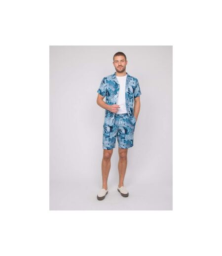 Chemise fluide manches courtes motifs DAMAULU