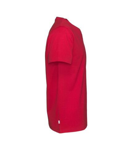 Cottover Mens Plain V Neck T-Shirt (Red) - UTUB680