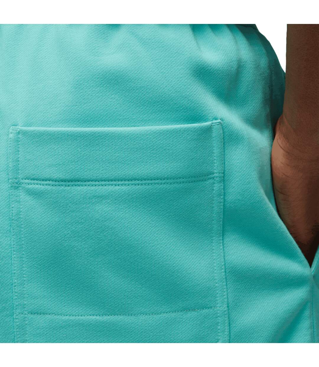 Mens French Terry Shorts Teal Y-3-4