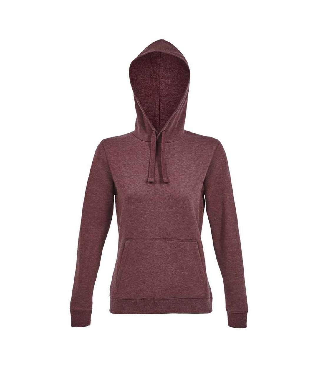 Sweat spencer femme pourpre chiné SOLS