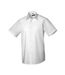 Russell Collection Mens Tailored Short-Sleeved Formal Shirt (White)