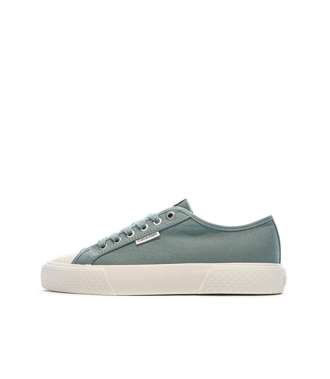 Baskets bleu femme calvin klein jeans low lace-1