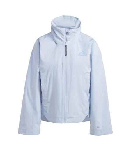 Womens/ladies terrex traveer rain rdy waterproof jacket blue Adidas