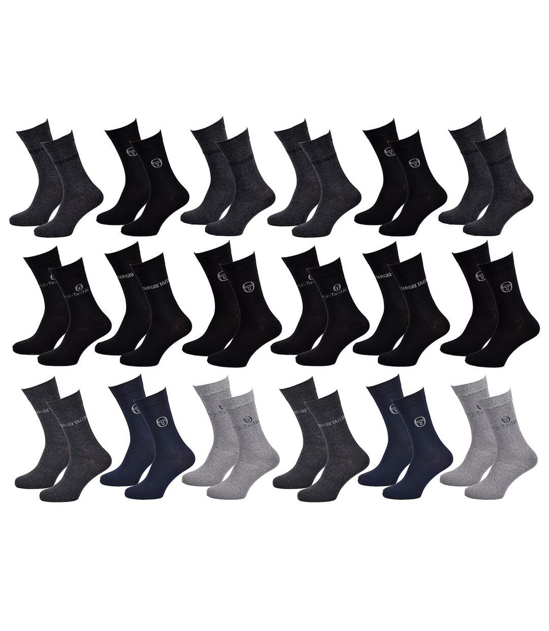 Chaussettes Homme VILLE SERGIO TACCHINI Pack de 18 Paires 0687-1