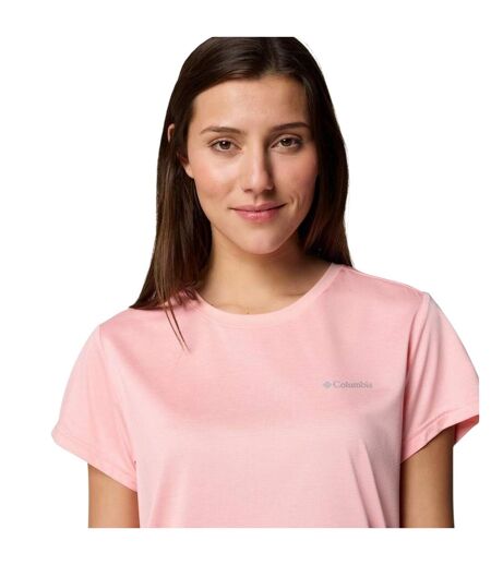 Womens/ladies Bluevista Hill Crew Neck T-shirt Pink Columbia