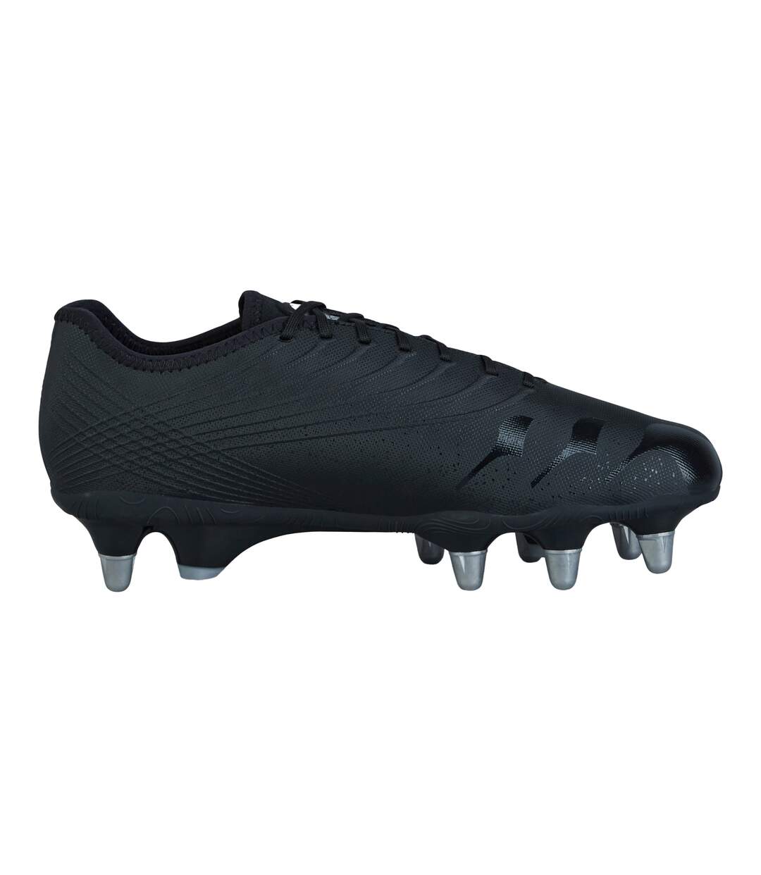 Unisex Adult Stampede Groundbreak Pro Soft Ground Rugby Boots Black Silver Canterbury-2