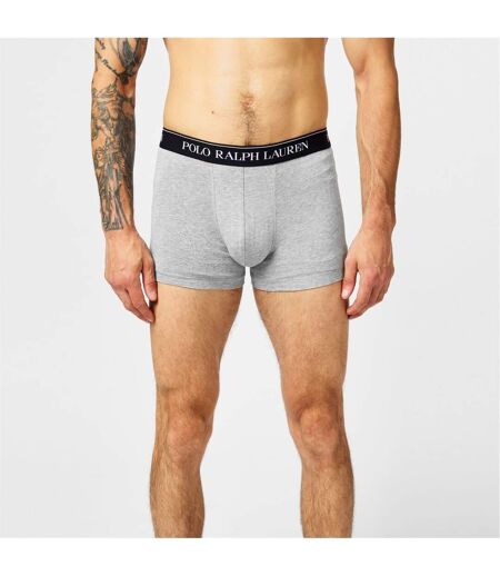 Pack Of 3  Mens Boxer Shorts  Black White Grey Ralph Lauren