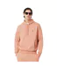 Mens Organic Cotton Fleece Hoodie Orange Lacoste-4