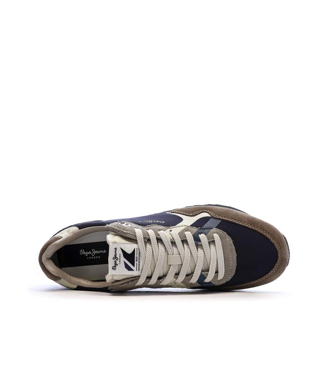 Baskets marron/beige homme pepe jeans brit prints-4