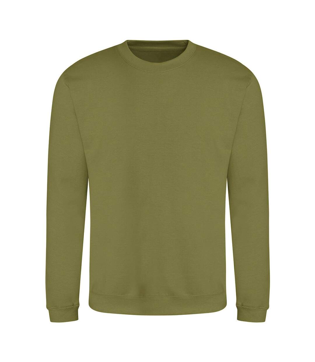 Mens Crew Neck Sweatshirt Platinum Grey Awdis-1