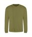Mens Crew Neck Sweatshirt Platinum Grey Awdis-1
