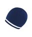 Bonnet National Adulte Bleu Marine Blanc Result Winter Essentials-3