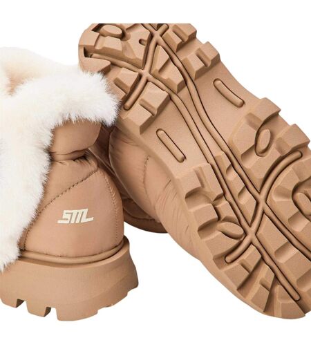 Womens/ladies Frostee Sheepskin Boots Tan Steve Madden