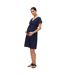 Robe Vmmtassa Femme Bleu Marine Foncé Mamalicious-1