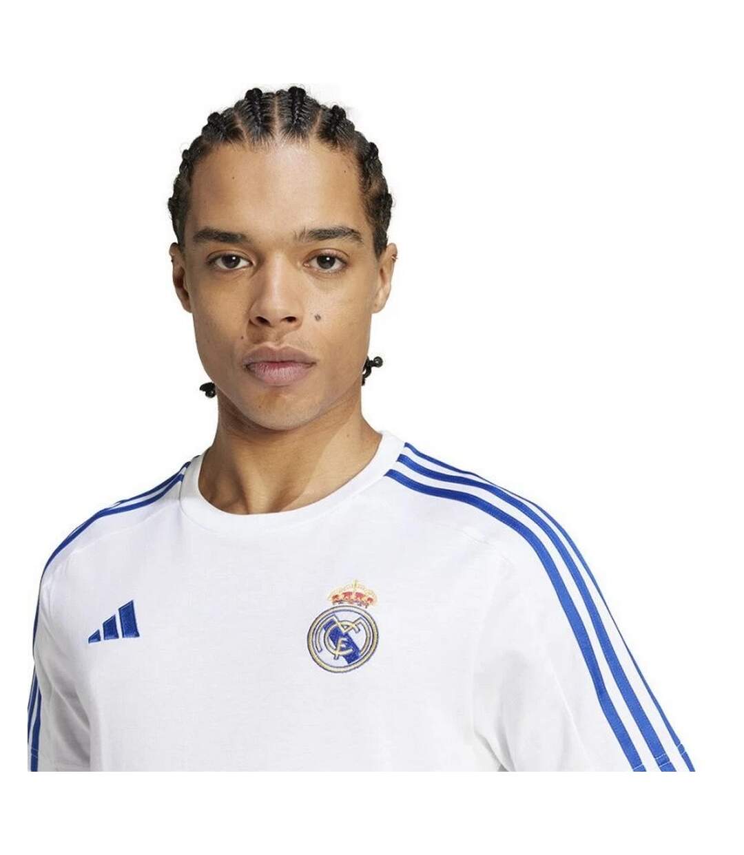 T-shirt Motif/style Real Madrid Cf Homme Blanc Adidas-4