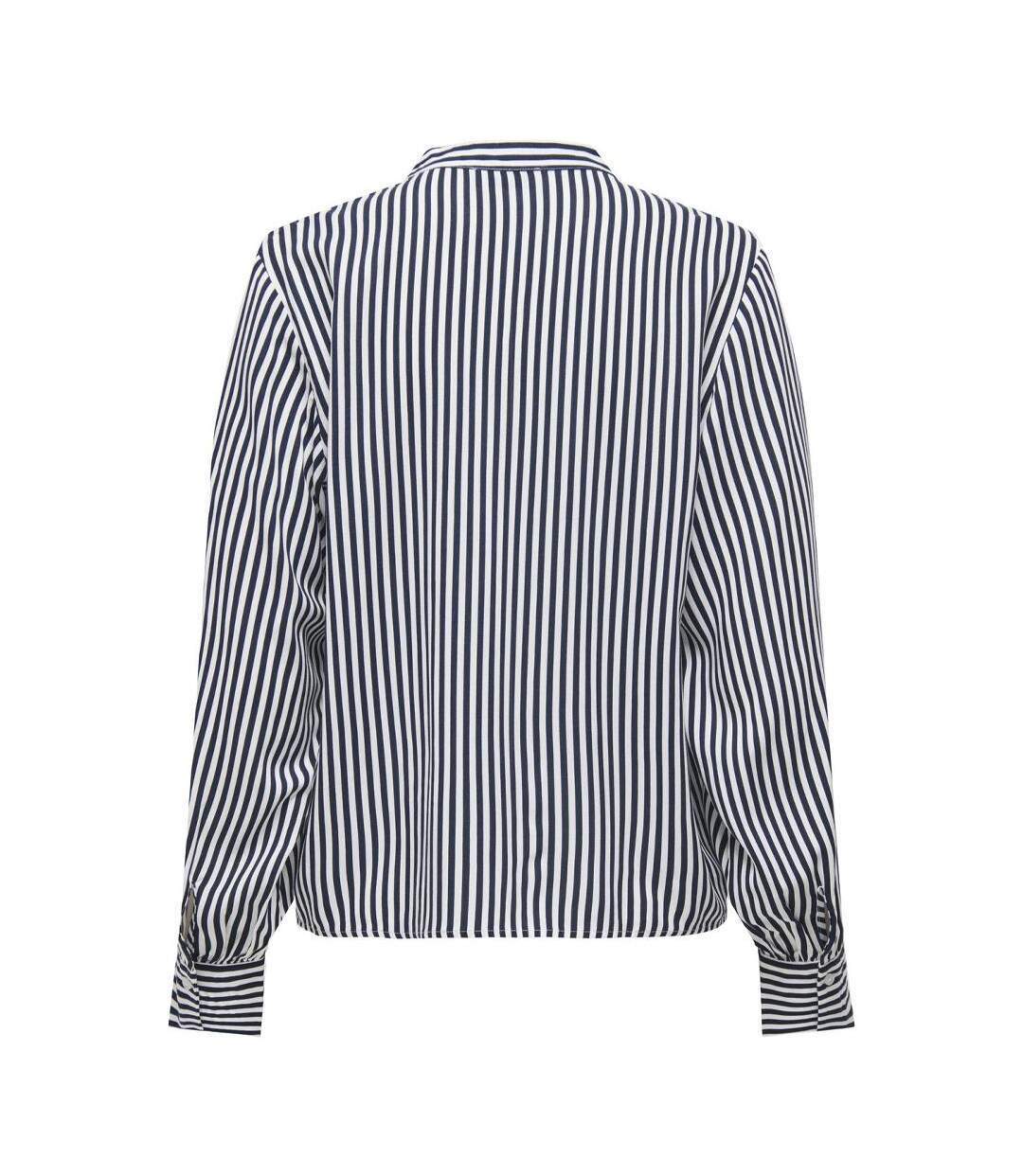 Blouse blanche/bleu femme jdy laurel-2