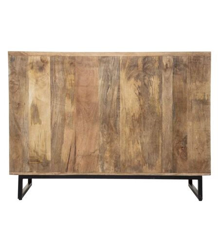 Commode 12 tiroirs Ajay en bois blanchi - Beige