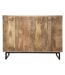 Commode 12 tiroirs Ajay en bois blanchi - Beige-4