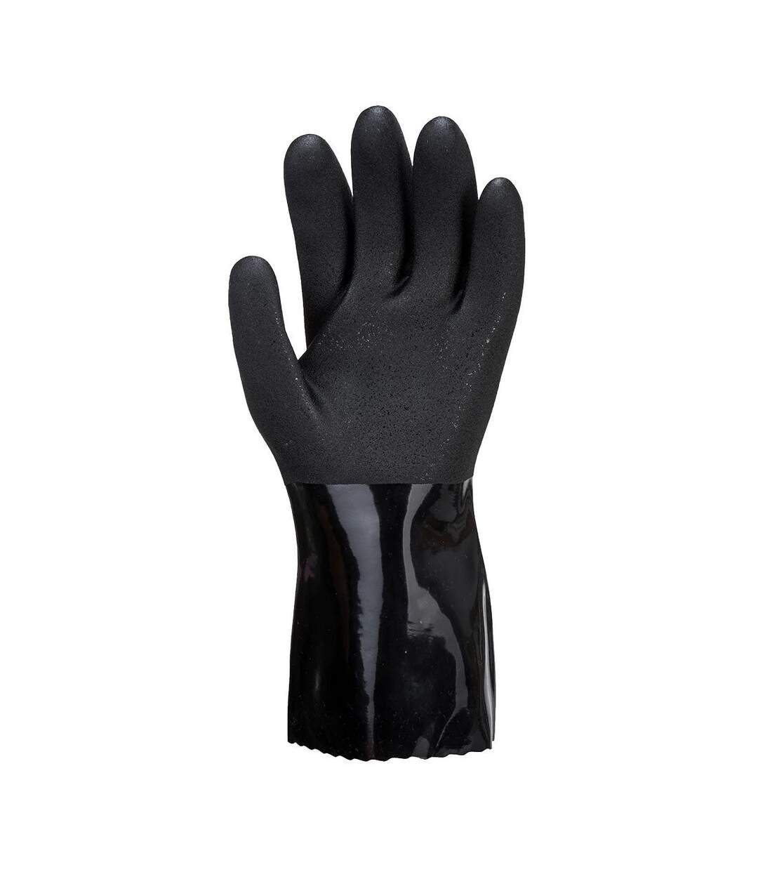 Unisex adult a882 pvc chemical gauntlet 9 black Portwest-2