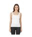 Womens/ladies Pro Essential Vest Top White USA-4