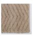 Tapis en jute et coton naturels Zig-zag Naturel - 120 x 180 cm