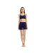 Womens/ladies summer pocket sweat shorts navy Lookus