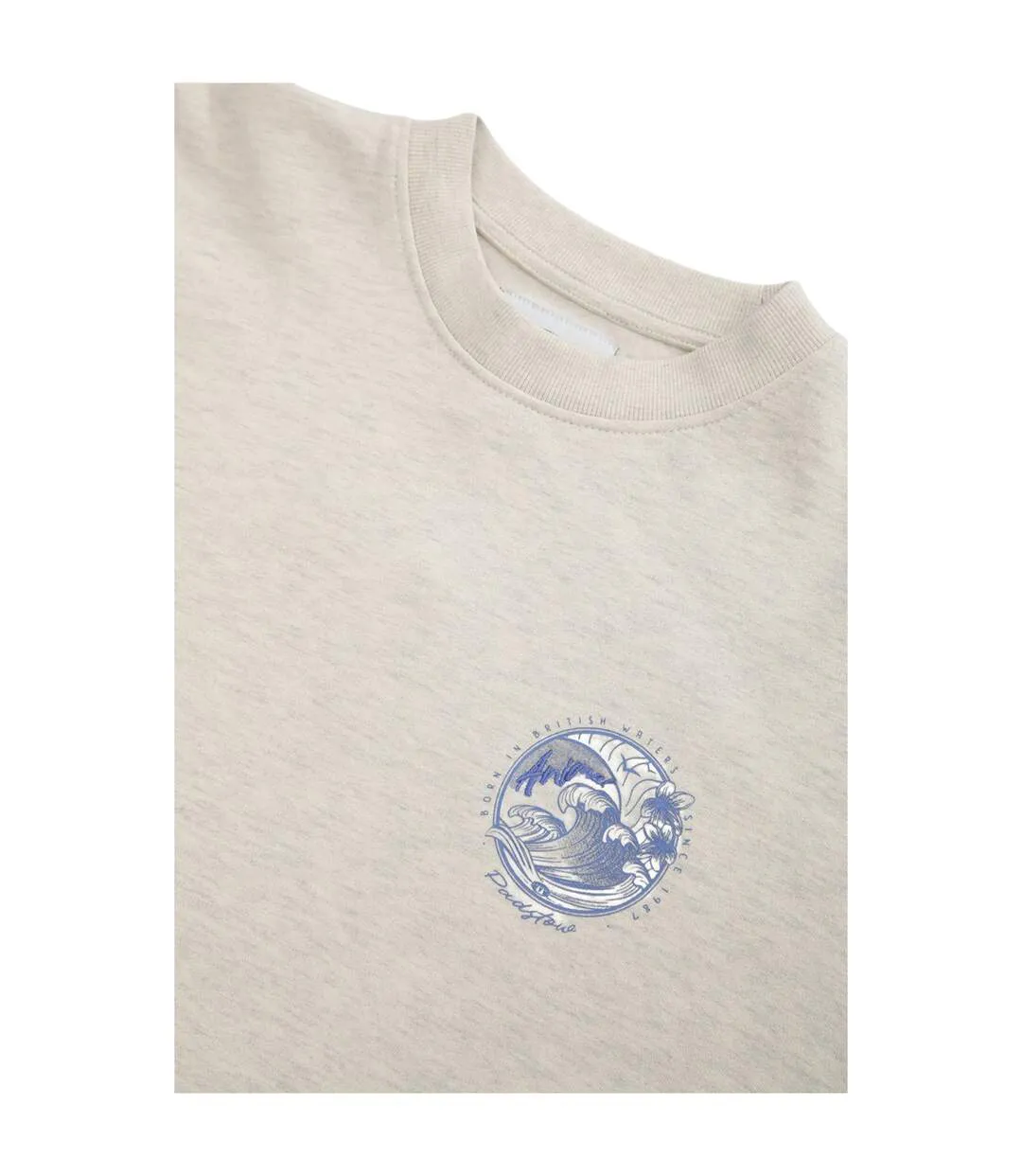 Womens/ladies Dakota St Ives Sweatshirt Light Beige Animal-4