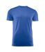 Mens Run Active T-shirt Bright Blue Printer RED-2