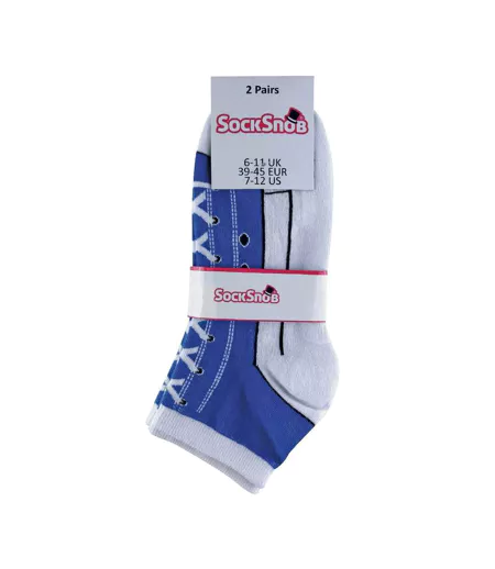 2 Paires Chaussettes en Forme de Basket Chaussures