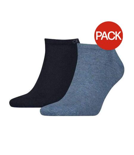 Socquettes Motif/style Logo Homme Bleu Marine Bleu Calvin Klein