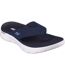 Womens/ladies go walk flex splendour flip flops navy Skechers