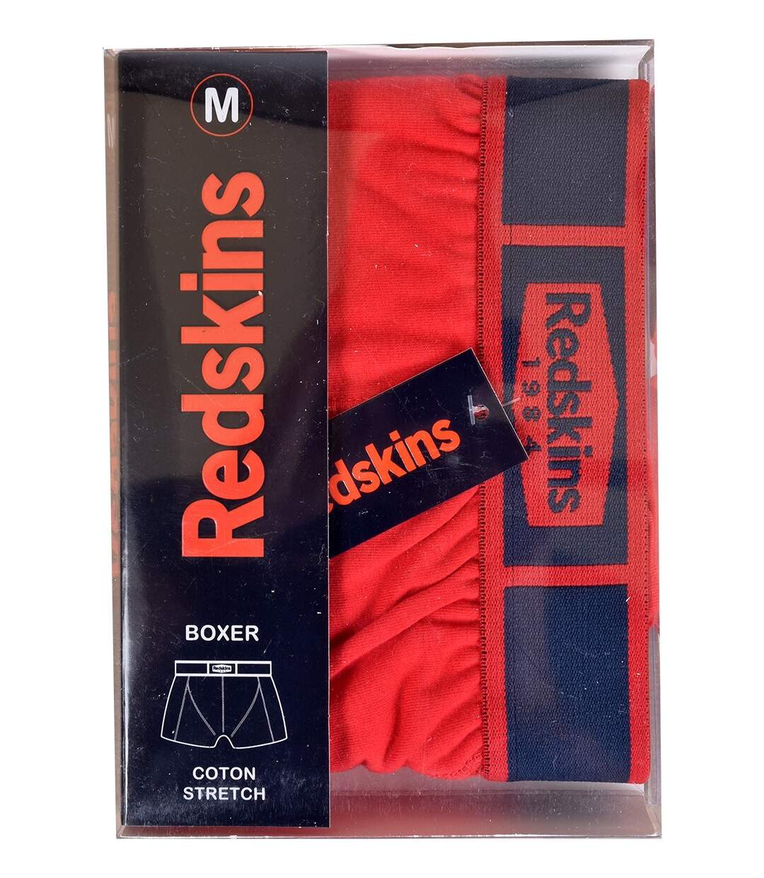 Boxer homme REDSKINS Confort et Qualité -Assortiment modèles photos selon arrivages- Bozidar Redskins Rouge-2